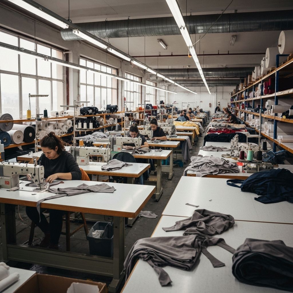 Interior da fábrica Hell Stitch em Guimarães